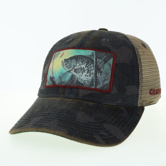 Crappie 1 – Navy Field Camo Java Trucker