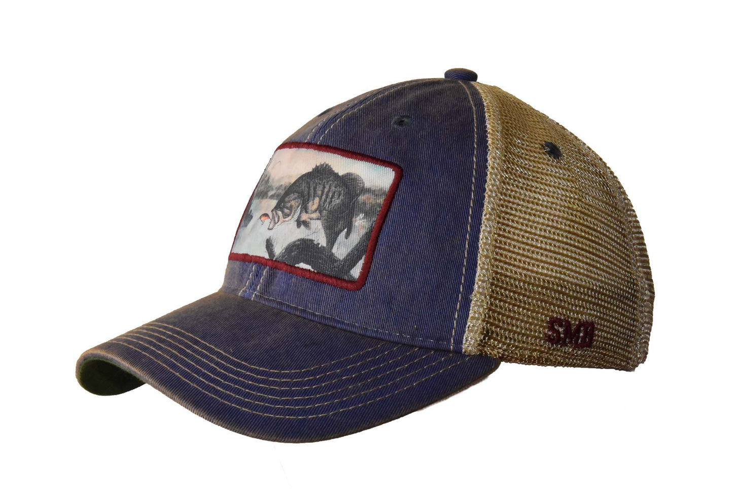 Small Mouth Bass – Blue Trucker