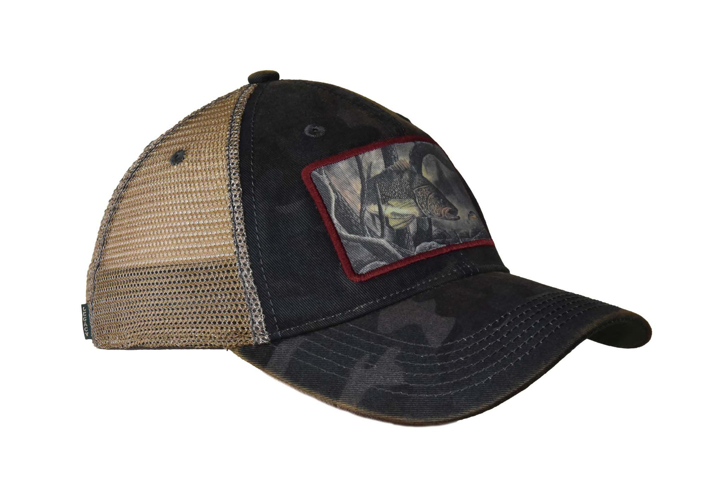 Walleye – Navy Field Camo Java Trucker