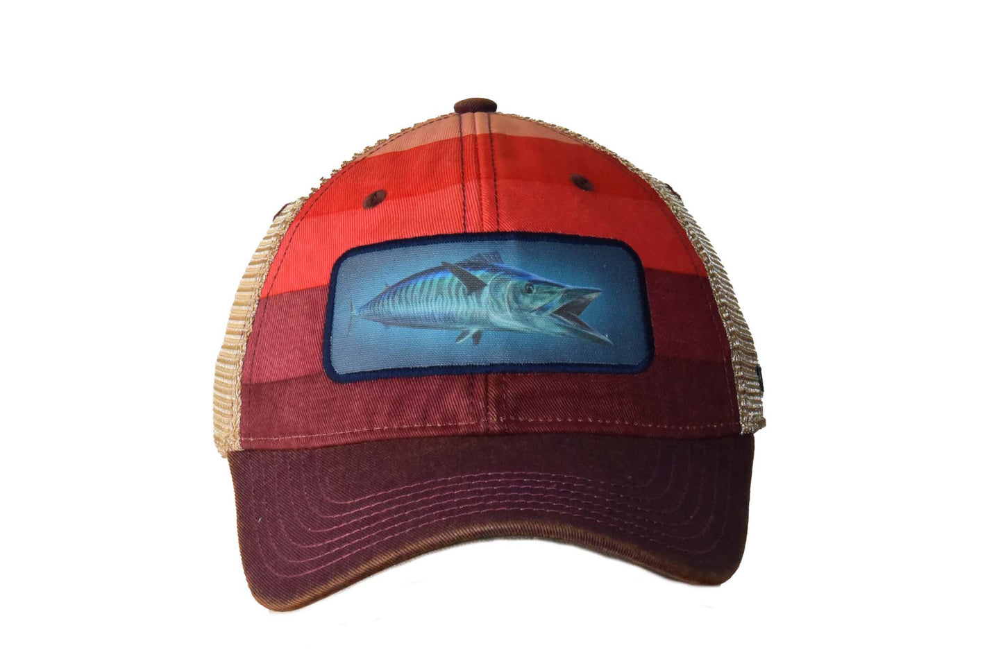 Wahoo – Red Stripe Trucker