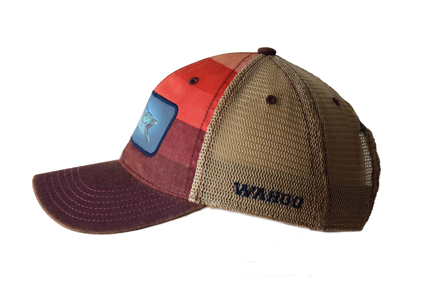Wahoo – Red Stripe Trucker