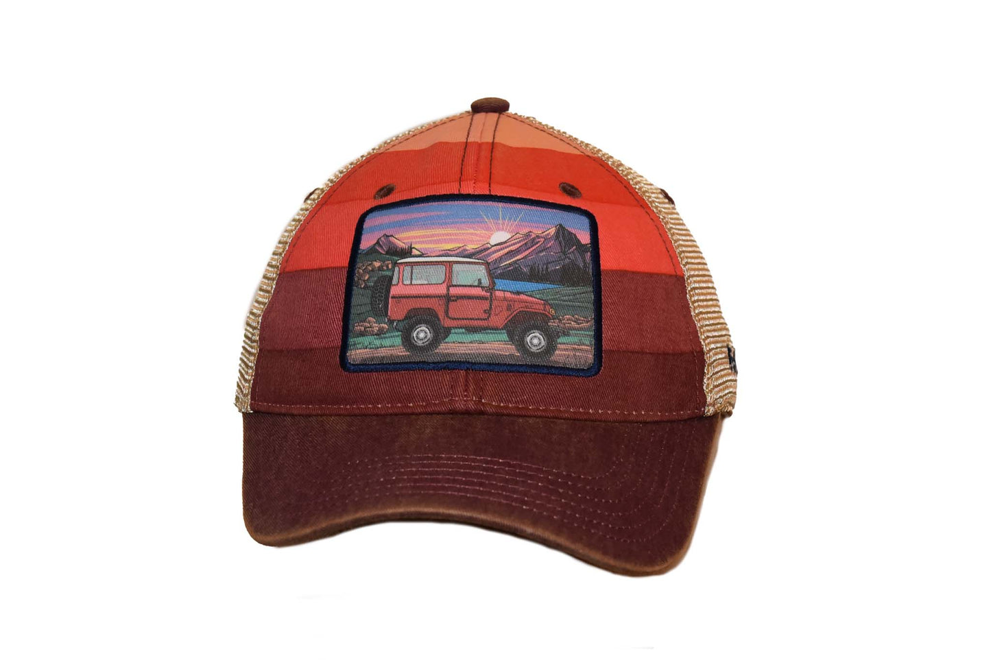 FJ40 Red – Red Stripe Trucker