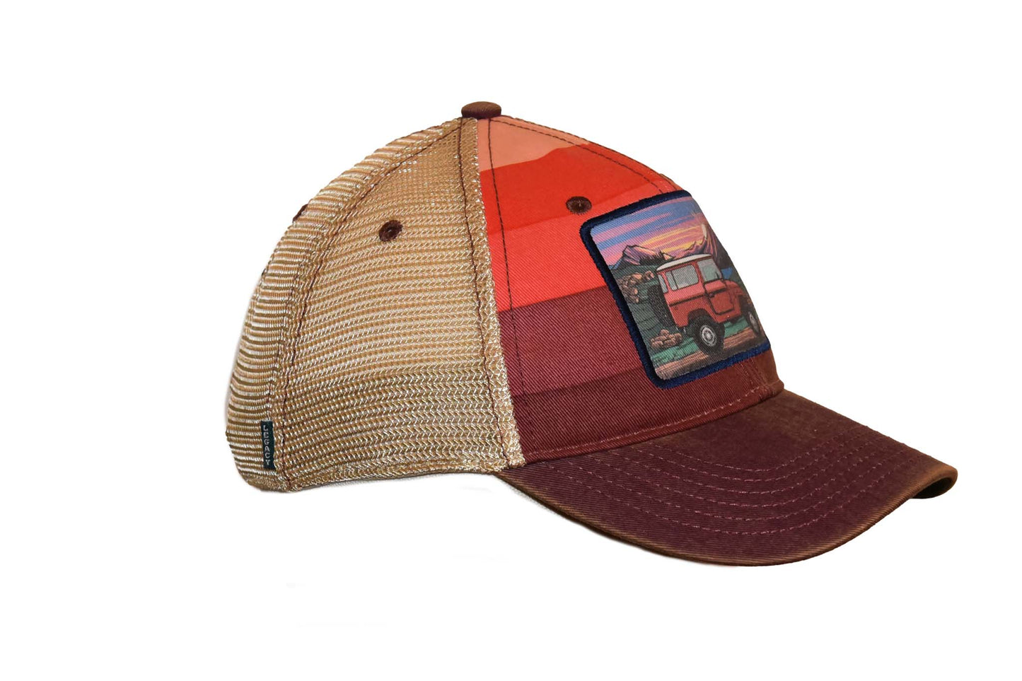 FJ40 Red – Red Stripe Trucker