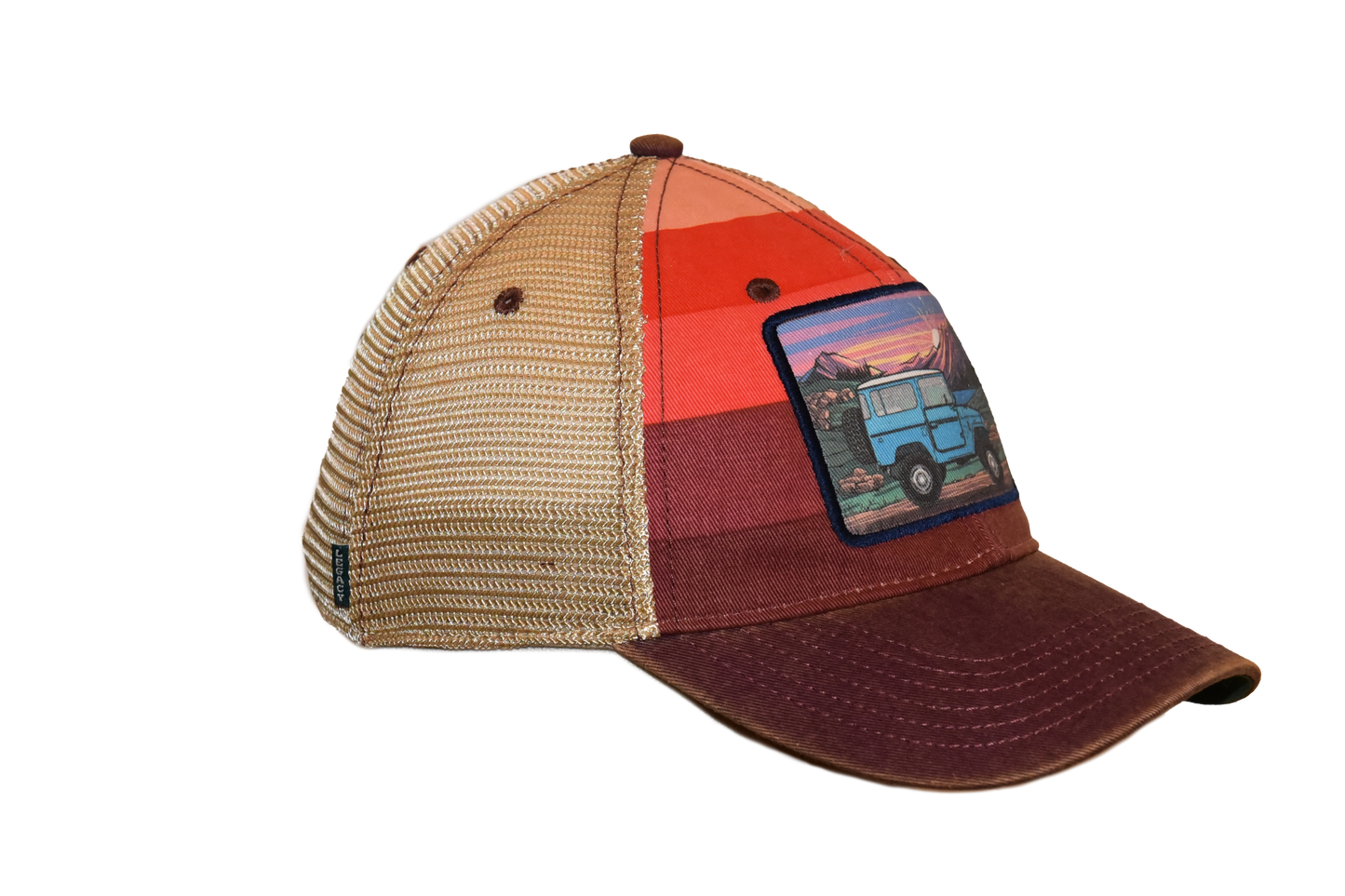 FJ40 Sky Blue – Red Stripe Trucker