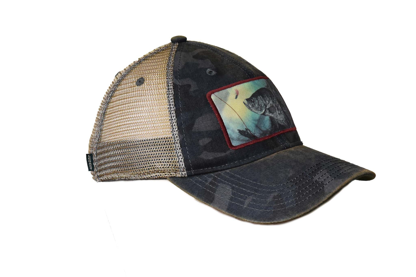 Crappie 1 – Navy Field Camo Java Trucker