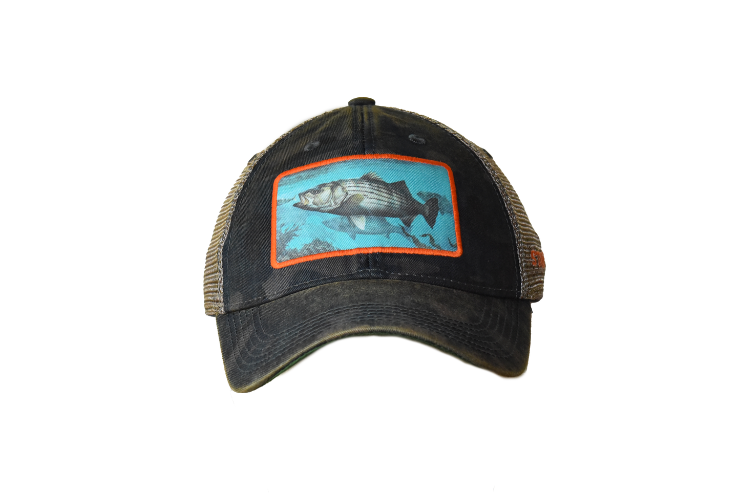Striper – Navy Camo Trucker