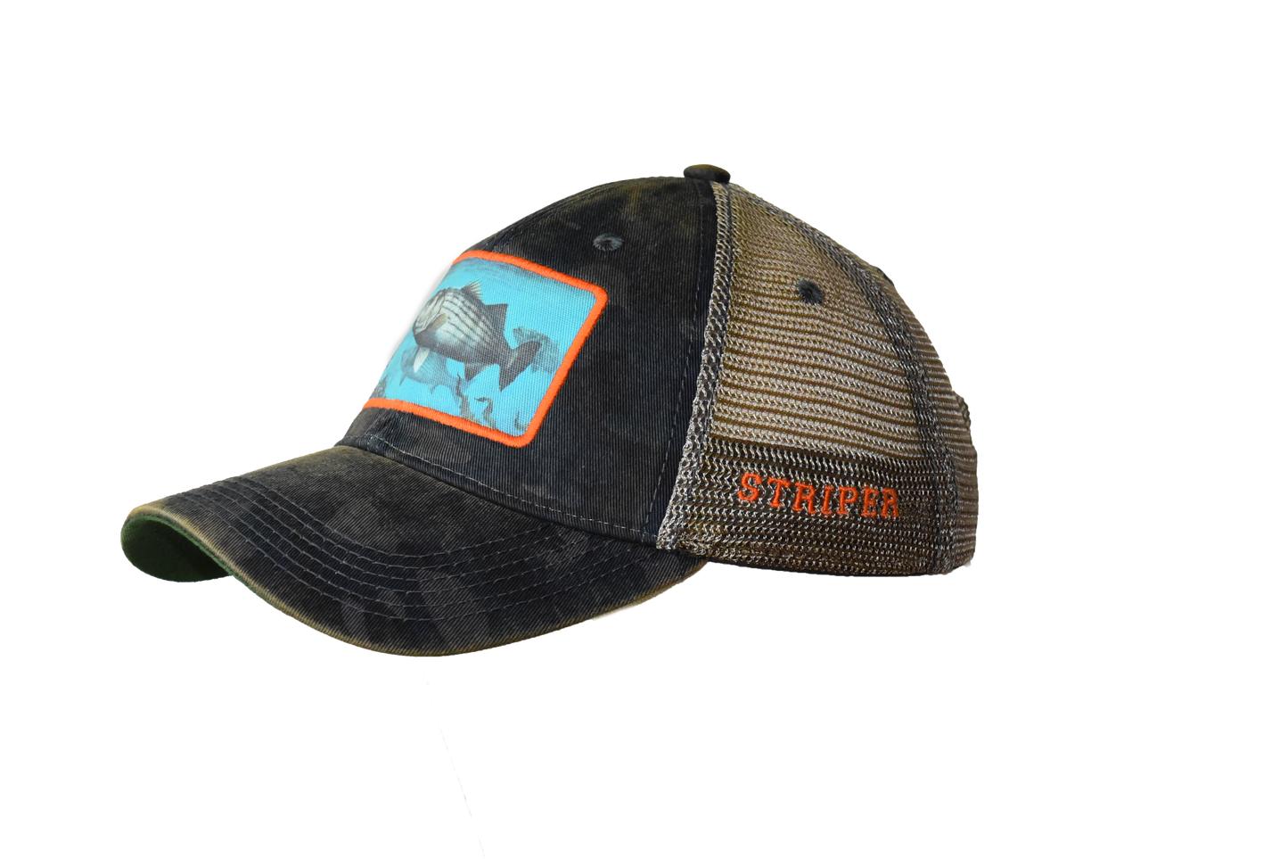 Striper – Navy Camo Trucker