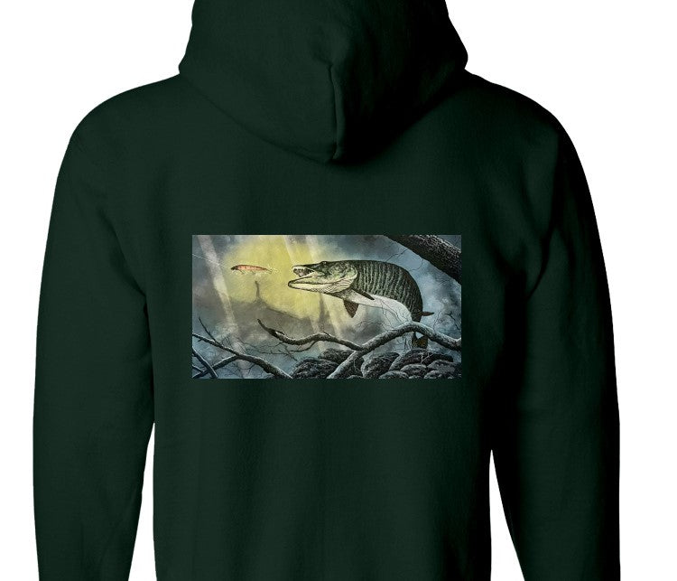 Muskie Lounge Full Zip Hoodie - Green