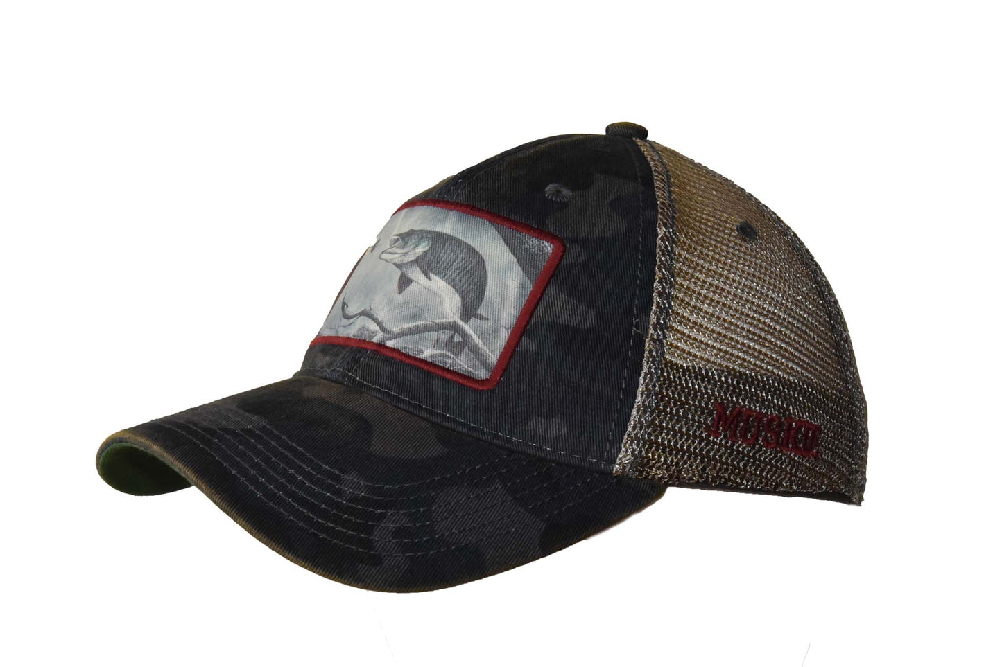 Muskie – Navy Field Camo Java Trucker