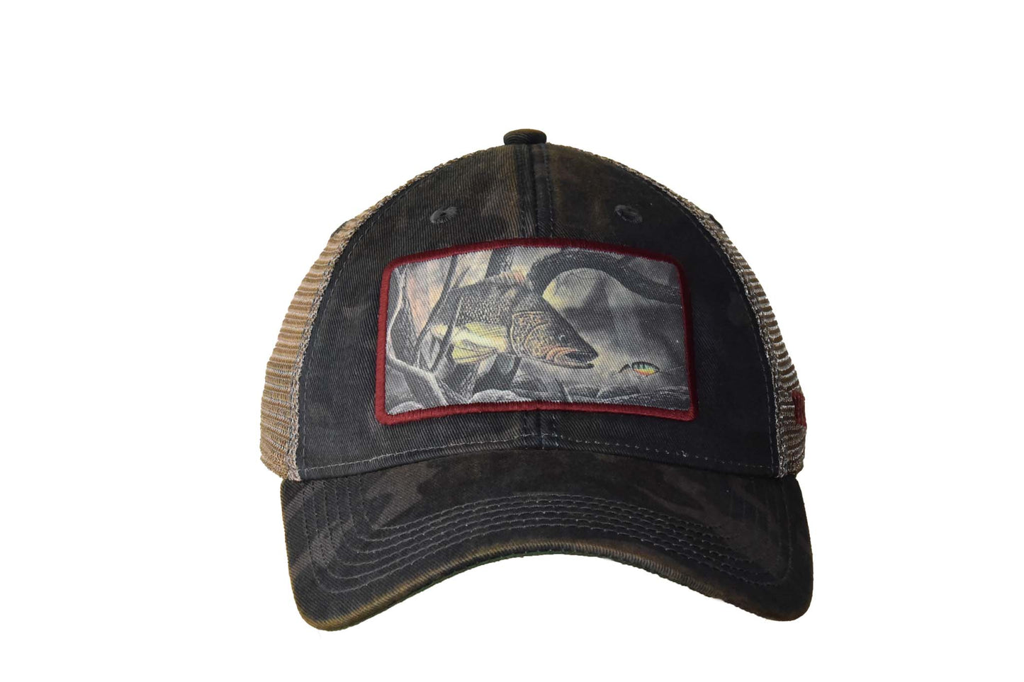 Walleye – Navy Field Camo Java Trucker