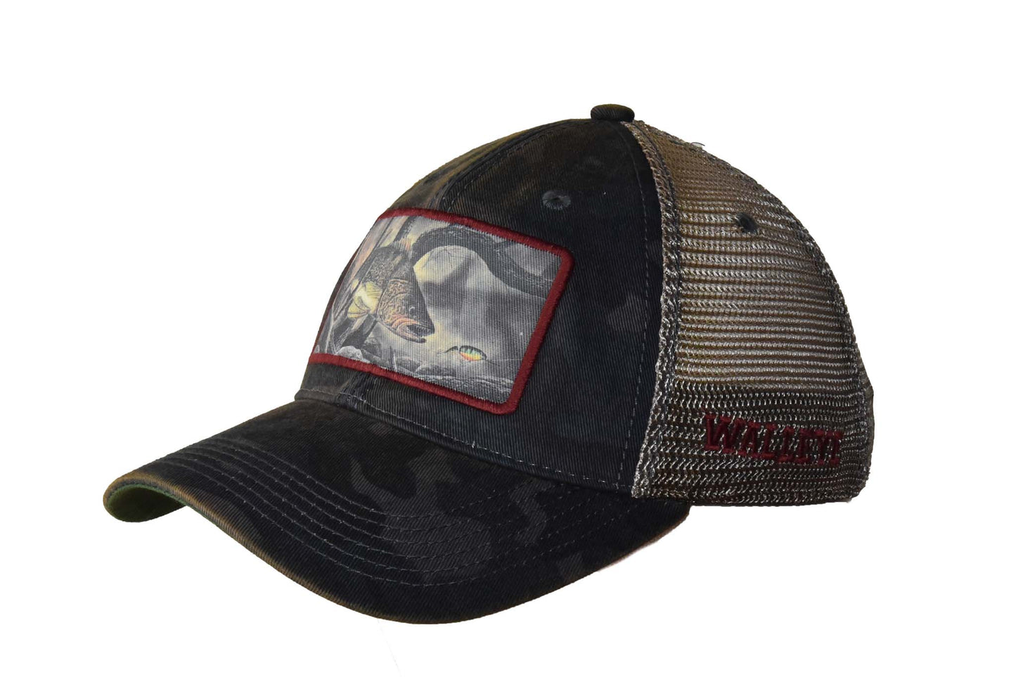 Walleye – Navy Field Camo Java Trucker