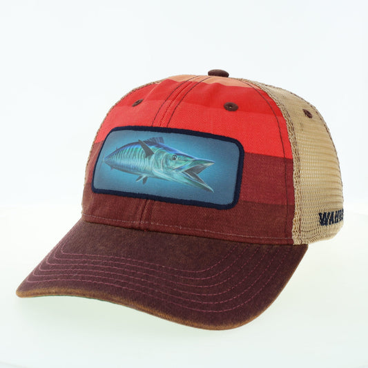 Wahoo – Red Stripe Trucker